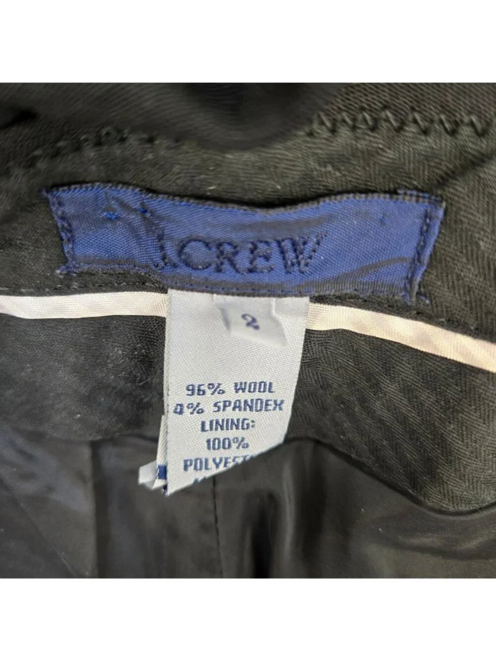 J. Crew Favorite Fit Wool Blend Slightly Flared Trouser Pants Size 2